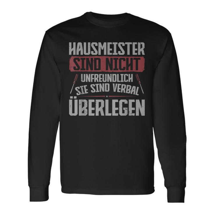 Hausmeister Sinderbal Überlegen Hausmeister Langarmshirts Geschenkideen