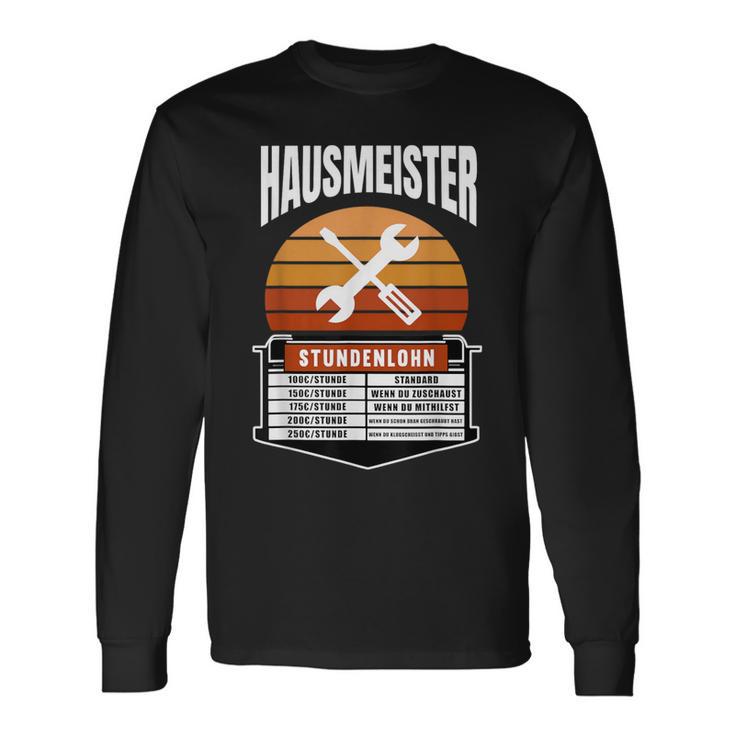 Hausmeister Stundenlohn Hauswart Preisliste Haustechniker Langarmshirts Geschenkideen