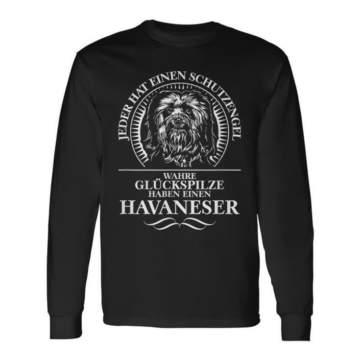 Havanese Guardian Angel Dog Langarmshirts Geschenkideen