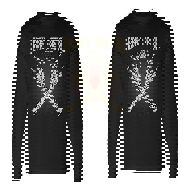 Heavy Metal Rocker Punk Rock Musica Hard Rock Maglietta a maniche lunghe