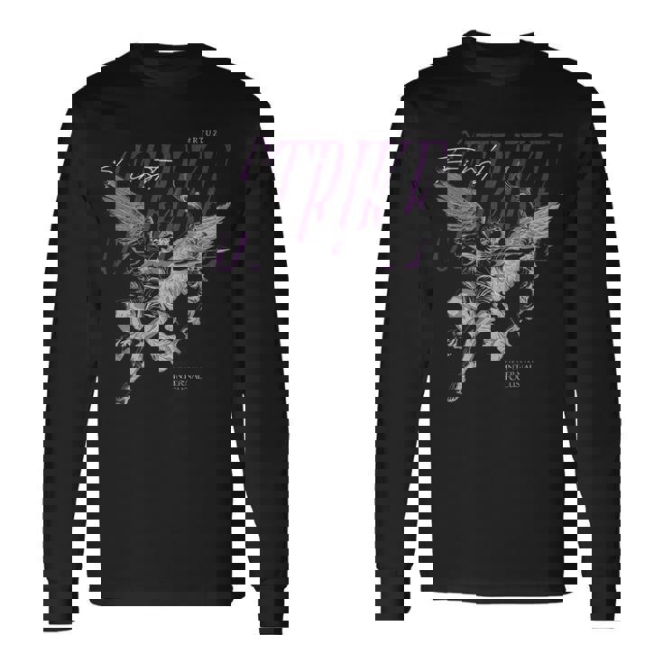 Tシャツ・カットソー MEDM 88rising Money Lucky long t angel back print unisexual hip-hop-vintage-edgy-urban-y2k