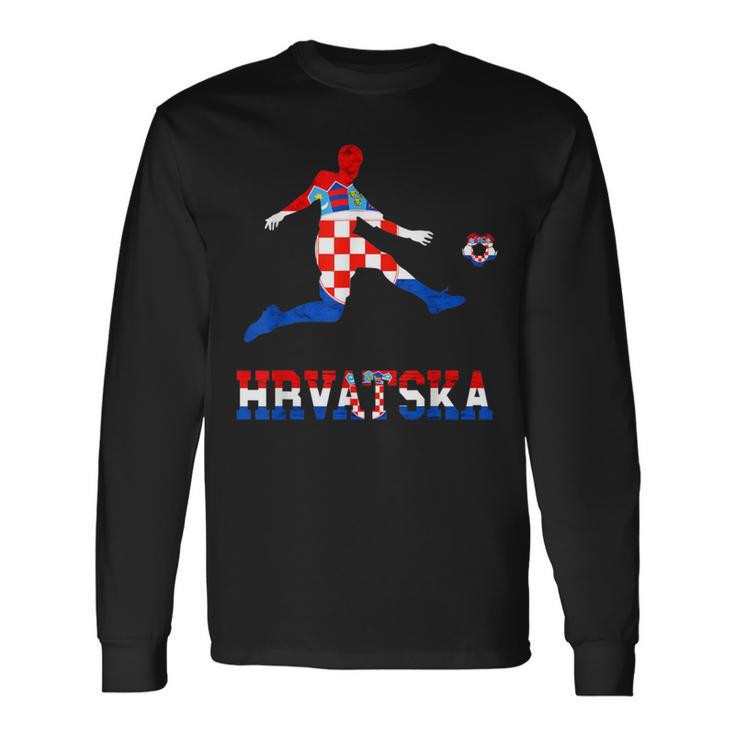 Hrvatska Croatia Croatia Football Team Croatia Croatia Football Langarmshirts Geschenkideen