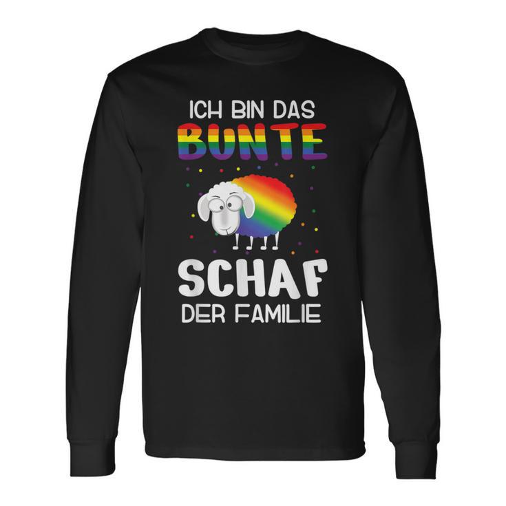 Ich Bin Das Bunt Schaf Der Familie Gay Pride Ich Bin Schwul I'm The Colourful Langarmshirts Geschenkideen