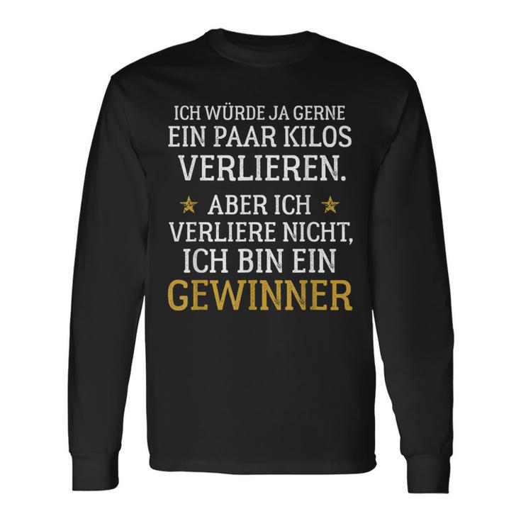 Ich Bin Ein Winner Diet Lose Weight Nutrition Langarmshirts Geschenkideen