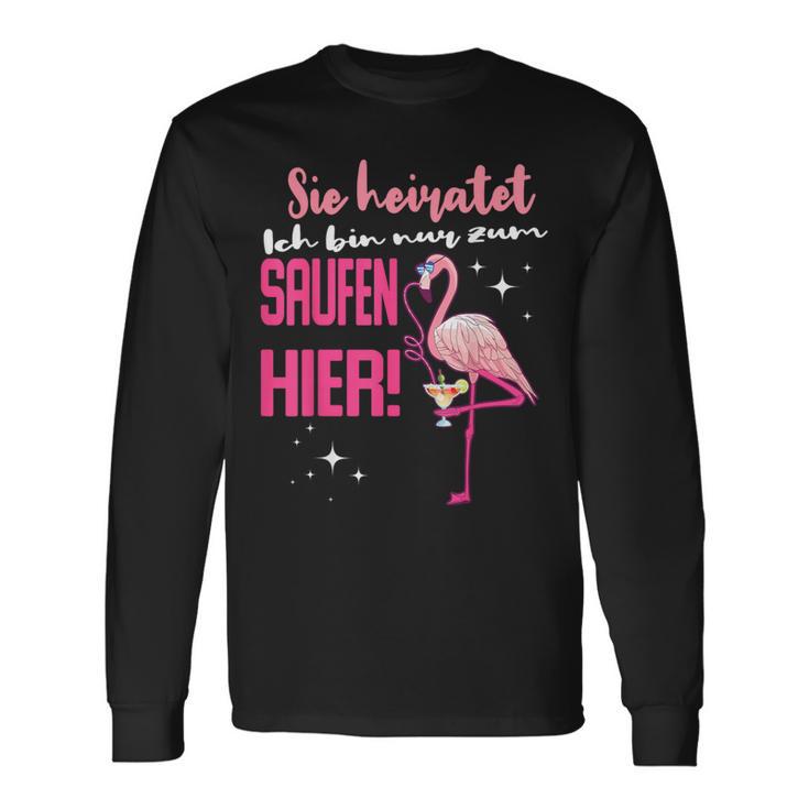 Ich Bin Nur Zum Saufen Hier I'm Just For The Saufen Her Langarmshirts Geschenkideen