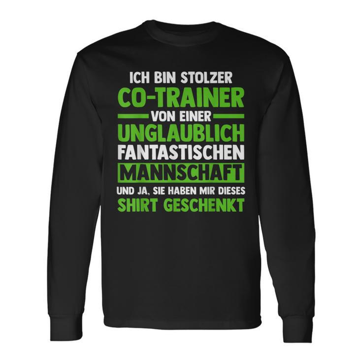 Ich Bin Stolzer Co-Trainer Langarmshirts Geschenkideen