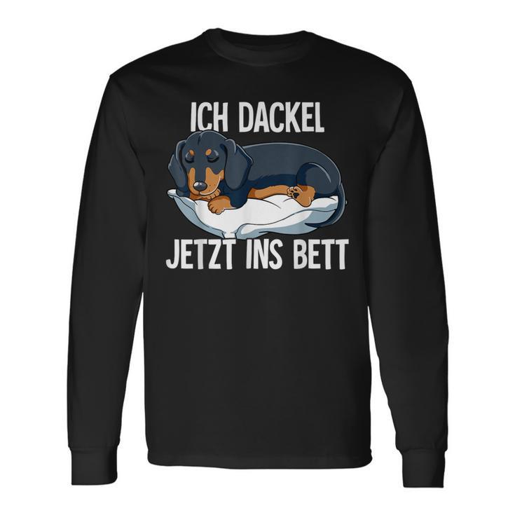 Ich Dachshund Jetzt Ins Bett Langarmshirts Geschenkideen