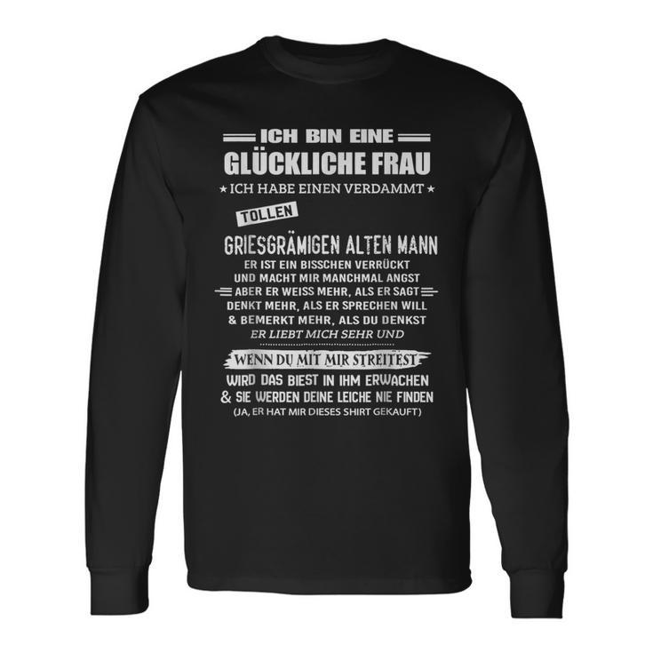 Ich Habe Einenerdammt Lustig Ich Bin Eine Glückliche Frau German Langarmshirts Geschenkideen