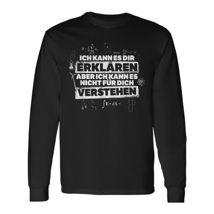 Ich Kann Es Dir Erklären Physik & Mathe Ingenieur Langarmshirts Geschenkideen