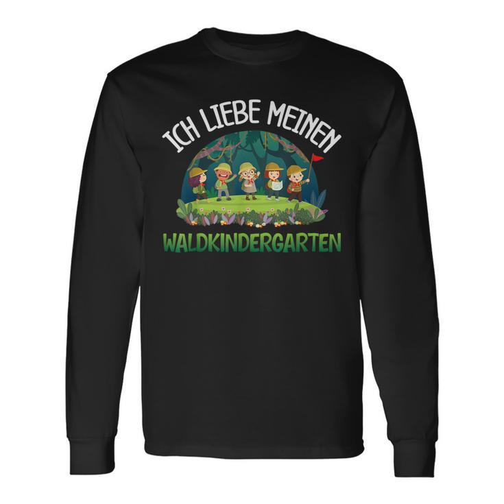 Ich Liebe Meinen Waldkindergarten Waldkind Langarmshirts Geschenkideen