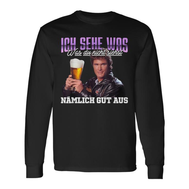 Ich Sehe Was Was Du Nicht Siehst Nämlich Gut Aus Bier Langarmshirts Geschenkideen