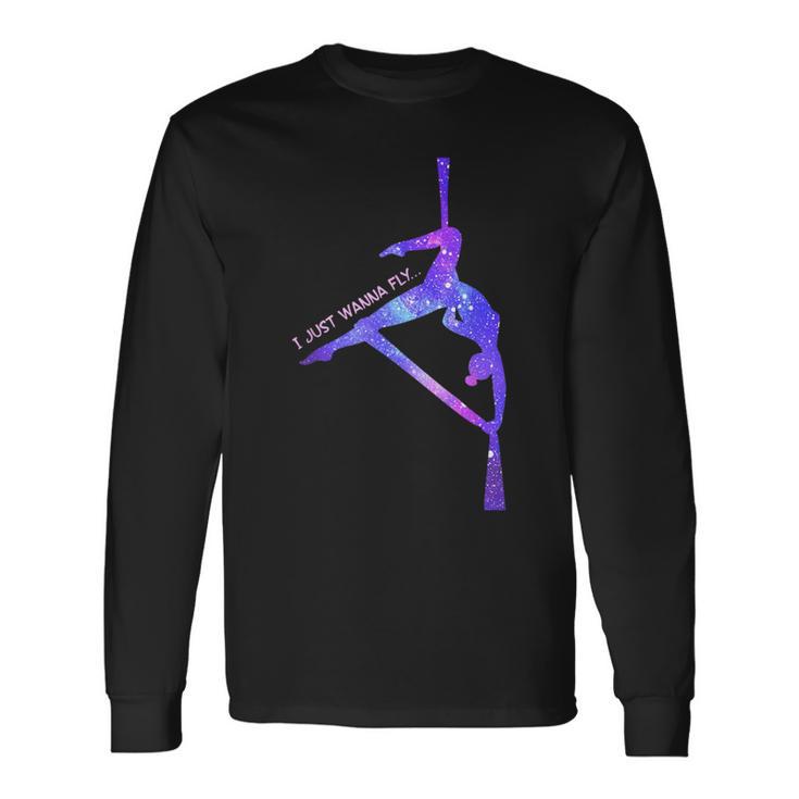 Ich Wanna Einfach Fliegen Aerial Stars Silks Aerialist Aerial Yoga Langarmshirts Geschenkideen