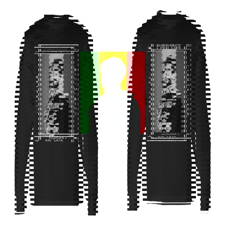 His Imperial Majesty Haile Selassie I Ras Tafari Maglietta a maniche lunghe