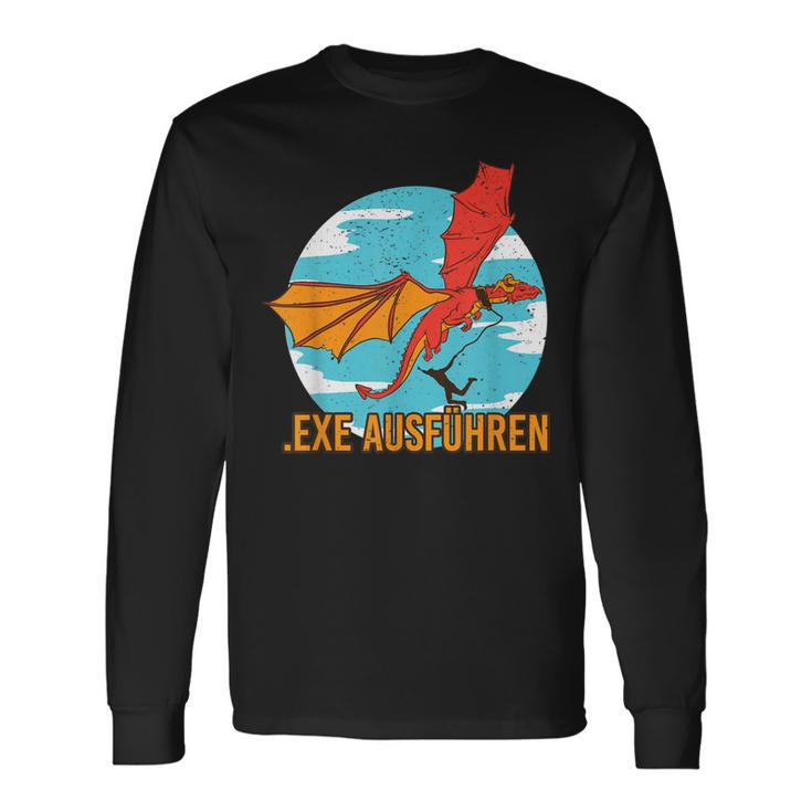 Informatiker Exe Exe Programmer Admin Langarmshirts Geschenkideen