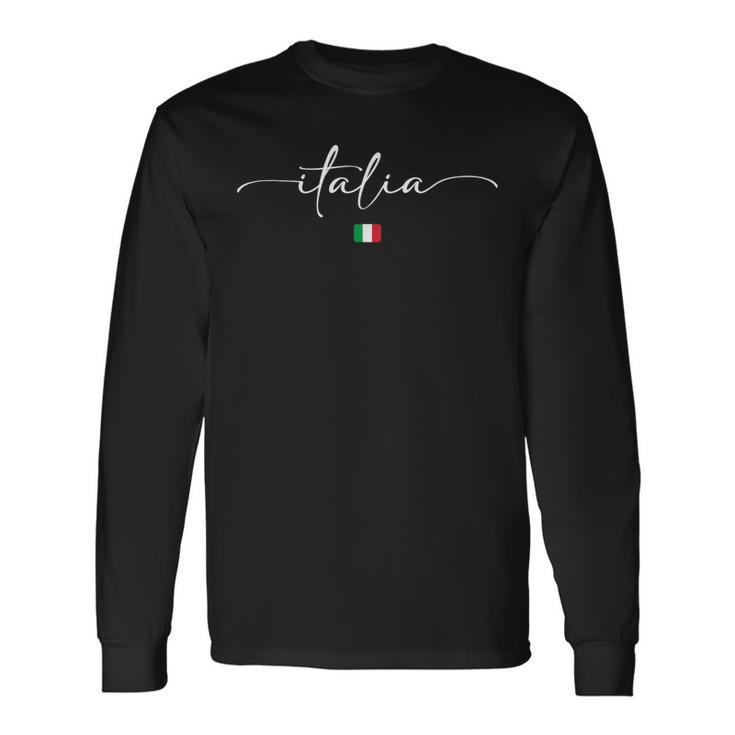 Italy Italian Flag Italy Langarmshirts Geschenkideen