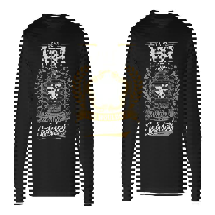 【極美品】 CREST CLOTHING Border long T shirt It's A Wipf Thing You Wouldn't Understand Personalized Last Name