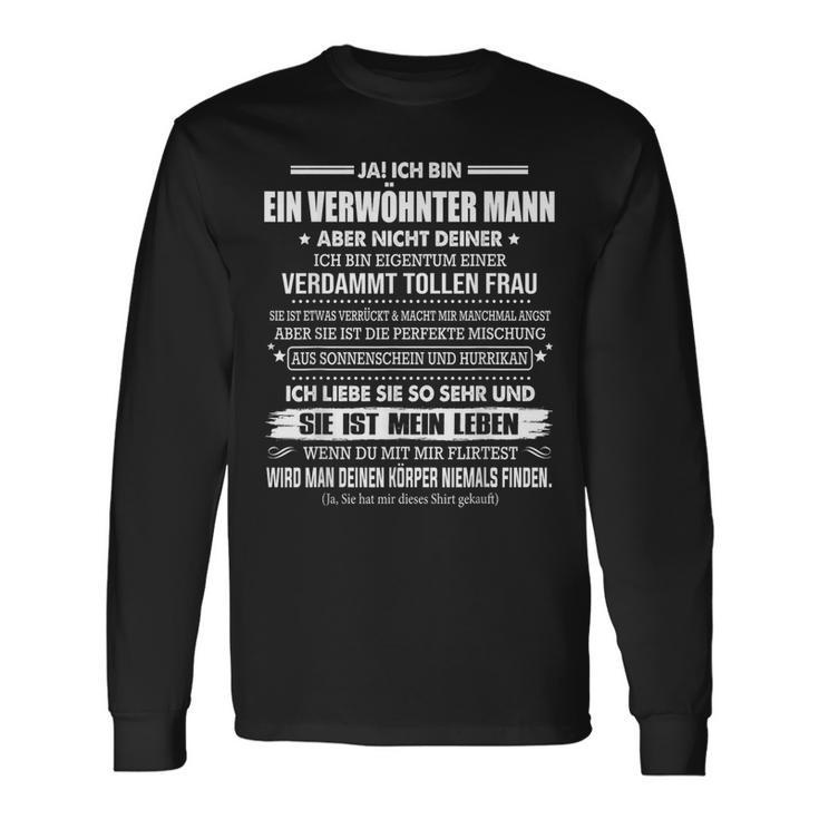 Ja Ich Bin Eineröhnter Mann Aber Nicht Deiner Langarmshirts Geschenkideen