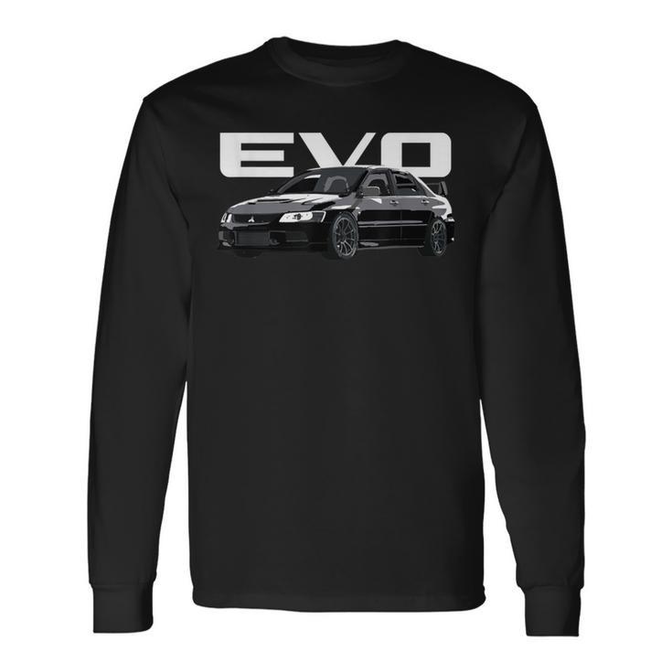 Jdm Car Evo 9 Asphalt Langarmshirts Geschenkideen