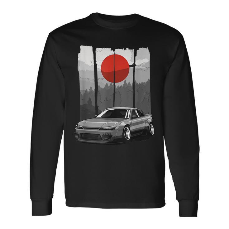 Jdm S15 Silvia Japan Drift Auto Rising Sun Tuning Langarmshirts Geschenkideen