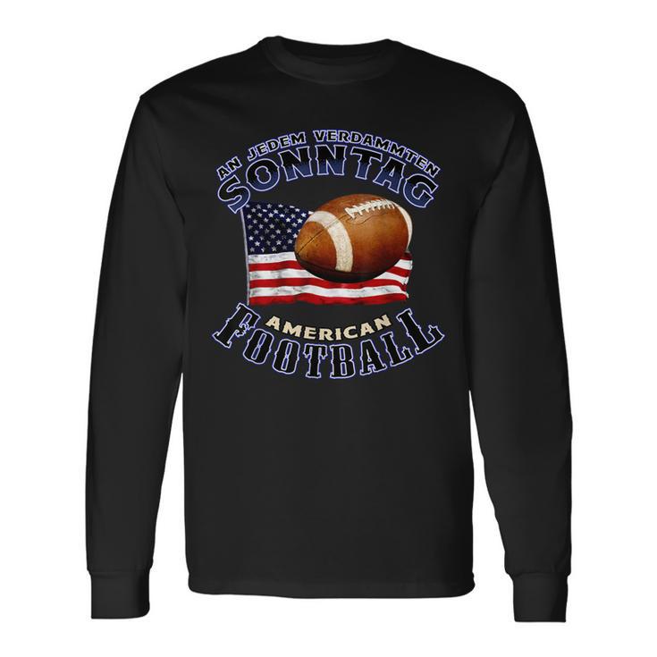 An Jedenerdammten Sonntag American Football S Langarmshirts Geschenkideen