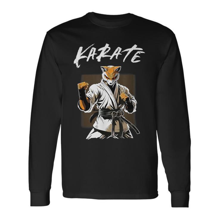 Karateka Karate Fox Langarmshirts Geschenkideen