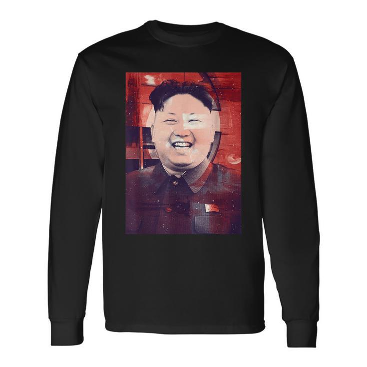 Kim Jong Un Diktator Nordkorea Langarmshirts Geschenkideen