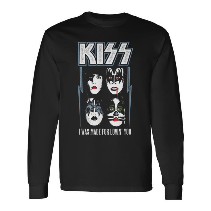 Kiss Ich Wurde Dafür Geschaffen Dich Zu Lieben Langarmshirts Geschenkideen