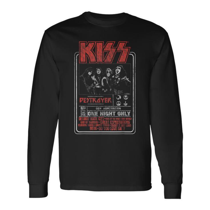 Kiss Nur Eine Nacht Langarmshirts Geschenkideen