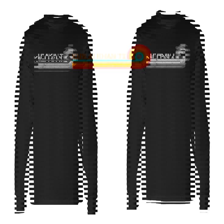 Kublai Khan Tx Retro Stripes Musician Vintage Long Sleeve T-Shirt Gifts ideas