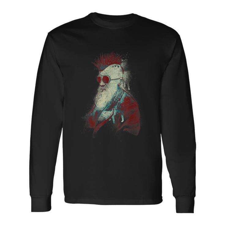 La Evolución De Charles Darwin Camiseta de manga larga