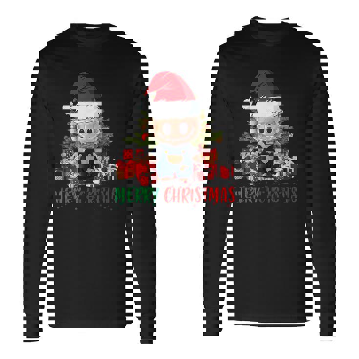 Labubu Merry Christmas Labubu Lovers Long Sleeve T-Shirt