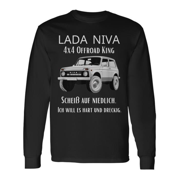 Lada Niva 4X4 Offroad King Langarmshirts Geschenkideen