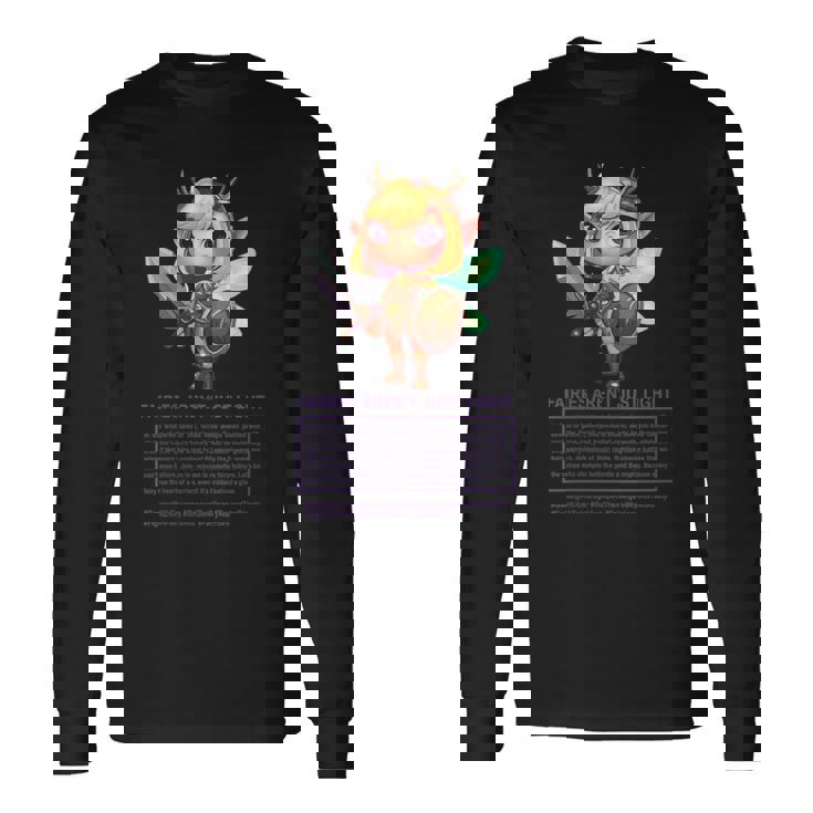 Las Hadas No Son Solo Luz Diseño Para Gamers Cuello Camiseta de manga larga