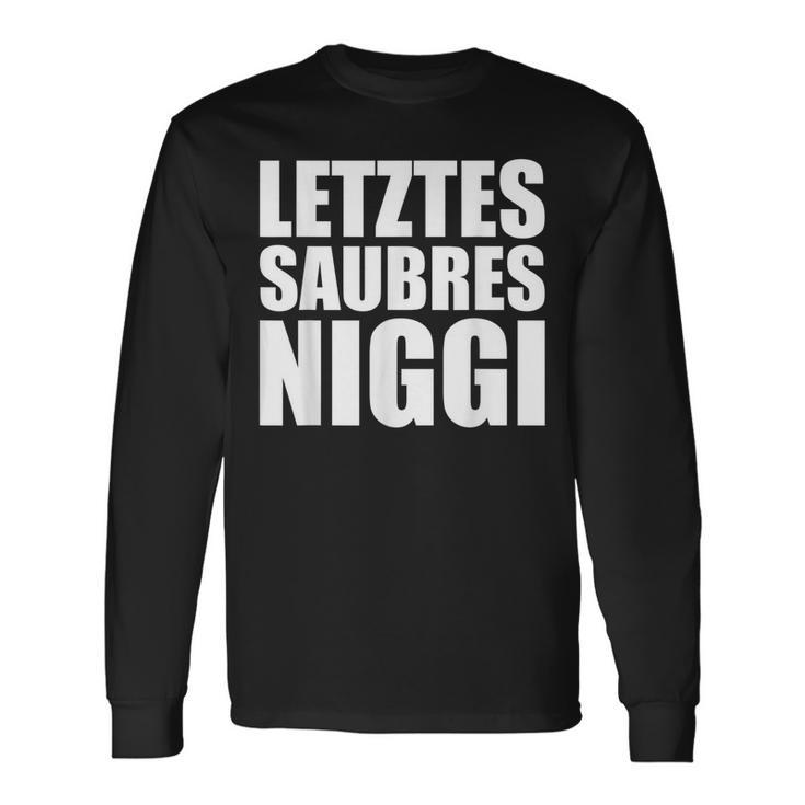 Last Saubres Niggi Ossi Estdeutsch Dialect Ossi Sächsisch Langarmshirts Geschenkideen