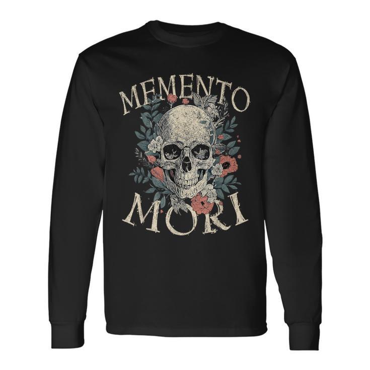 Latin Quotes Memento Mori Langarmshirts Geschenkideen