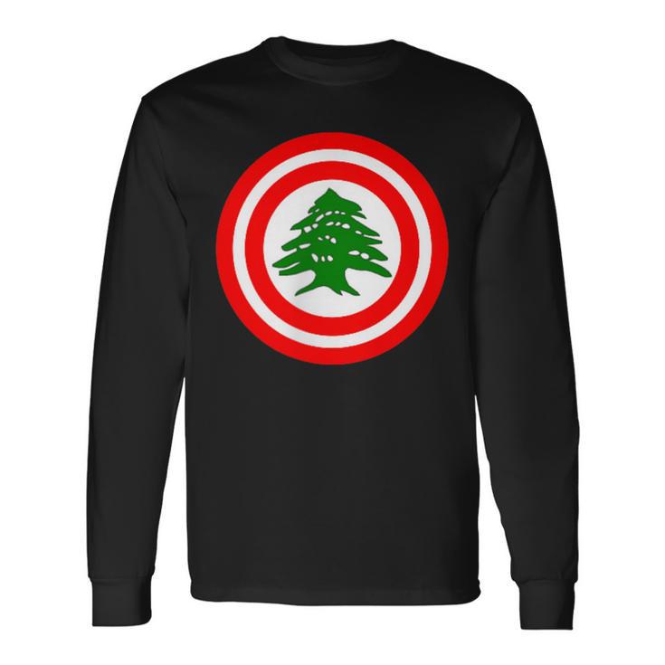 Lebanese Flag Lebanon Revolution Beirut Protest Demo Langarmshirts Geschenkideen