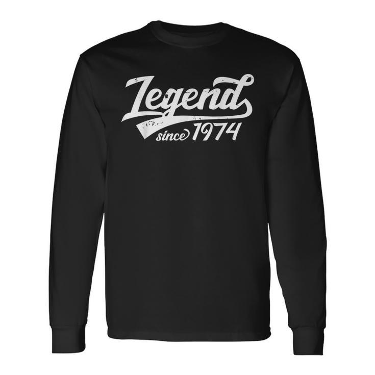 Legende Seit 1974 Geschenk 50 Geburtstag Jahrgangintage Langarmshirts Geschenkideen