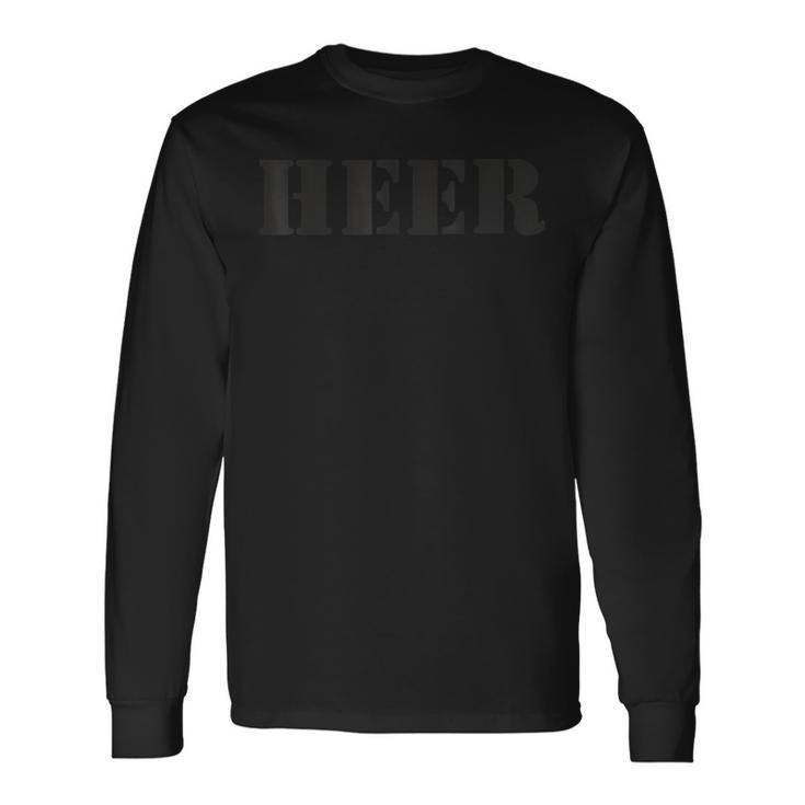 Lettering Heer German Army Langarmshirts Geschenkideen