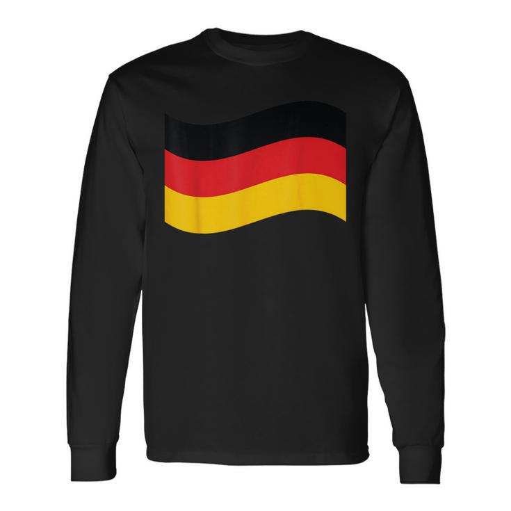 Leuchtendes Herz Deutsche Flagge Colours Germany Fan Langarmshirts Geschenkideen