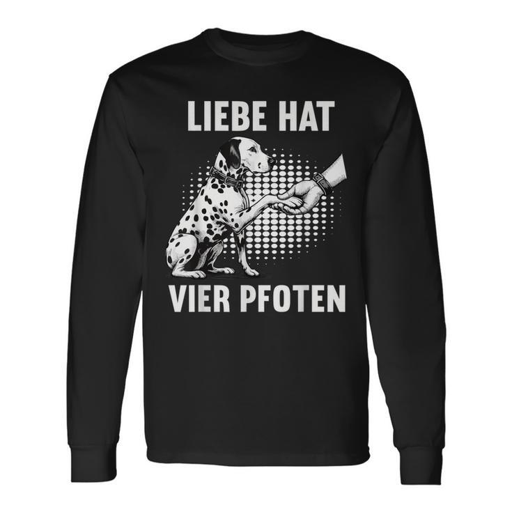 Liebe Hatier Pfoten Dalmatian Dalmatian Owner Dalmatian Langarmshirts Geschenkideen