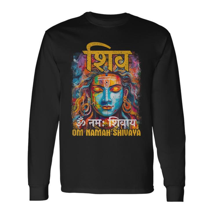 Lord Shiva Hinduism Om Namah Shivaya Hindu Mantra Langarmshirts Geschenkideen