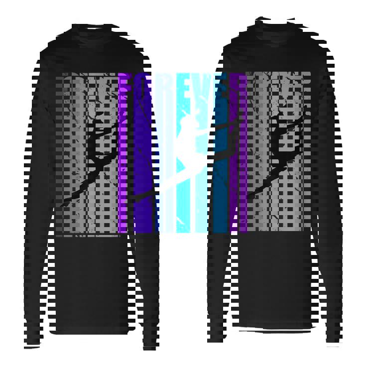 A Los Fanáticos De Forever Dance Retrointage Y De Temporada Desgastados Les Encanta Lo Cool Camiseta de manga larga