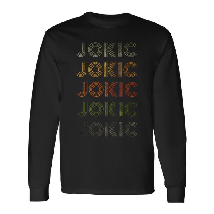 Love Heart Jokic Grungeintage Jokic Langarmshirts Geschenkideen