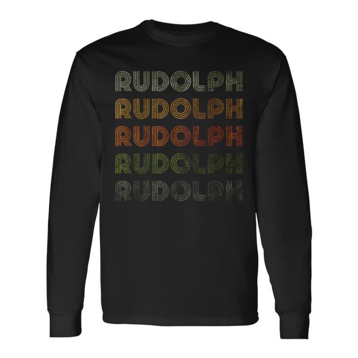 Love Heart Rudolph GrungeVintage Style Rudolph Langarmshirts Geschenkideen