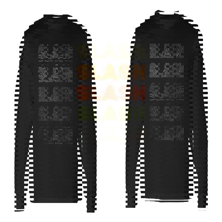 Love Heart Slash Grunge Stileintage Con Barra Nera Maglietta a maniche lunghe