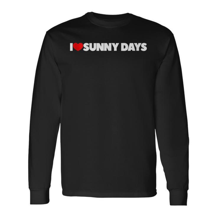 I Love Heart Sunny Days Men's T-shirt Back Print - Monsterry DE