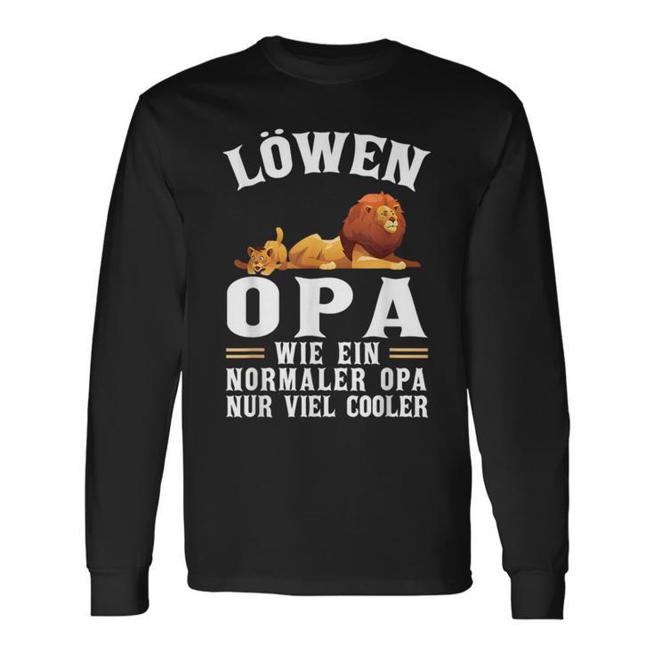 Löwen Opa Wie Ein Normaler Opa Wie Ein Normaler Langarmshirts Geschenkideen