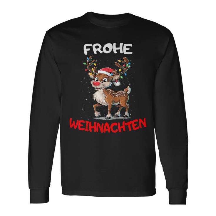 Lustige Rentier Frohe Christmas Langarmshirts Geschenkideen