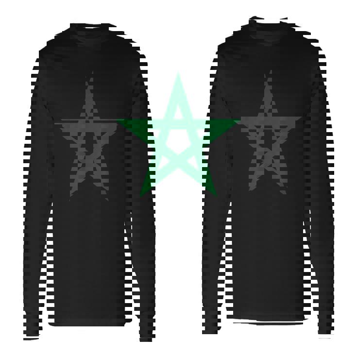 Maglia Calcio Marocco Marocco Star Flag Maglietta a maniche lunghe