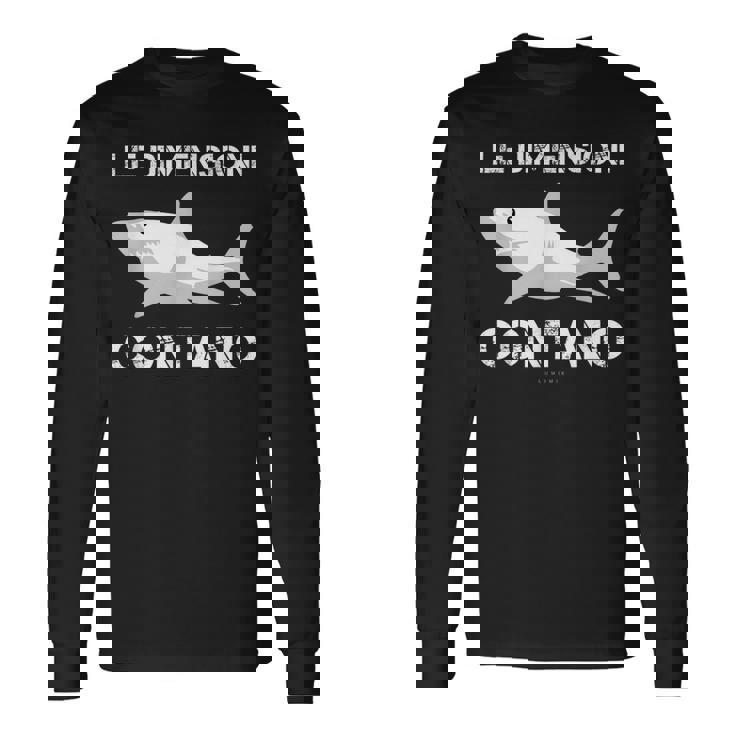 Maglie Pesca Divertenti Regalo Pescatore Dimensioni Contano Maglietta a maniche lunghe